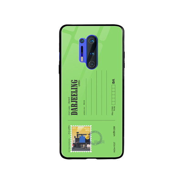 

DailyObjects Darjeeling Toy Train Postcard Glass Case Cover For OnePlus 8 Pro