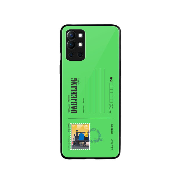 

DailyObjects Darjeeling Toy Train Postcard Glass Case Cover For OnePlus 9R