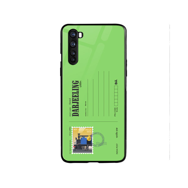 

DailyObjects Darjeeling Toy Train Postcard Glass Case Cover For OnePlus Nord