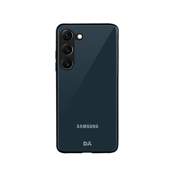 DailyObjects Dark Teal Glass Case Cover For Samsung Galaxy S23