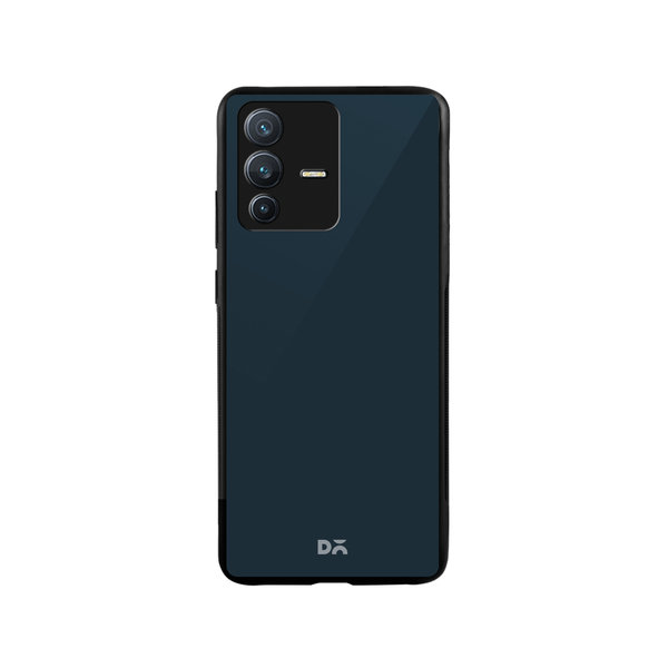 

DailyObjects Dark Teal Glass Case Cover For Vivo V23 Pro
