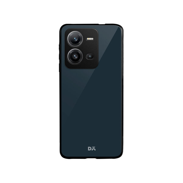 

DailyObjects Dark Teal Glass Case Cover For Vivo V25