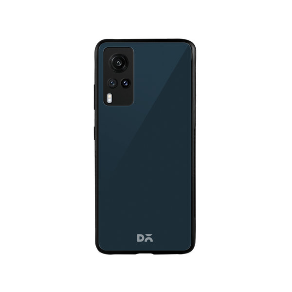 

DailyObjects Dark Teal Glass Case Cover For Vivo X60