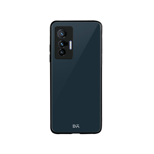 

DailyObjects Dark Teal Glass Case Cover For Vivo X70