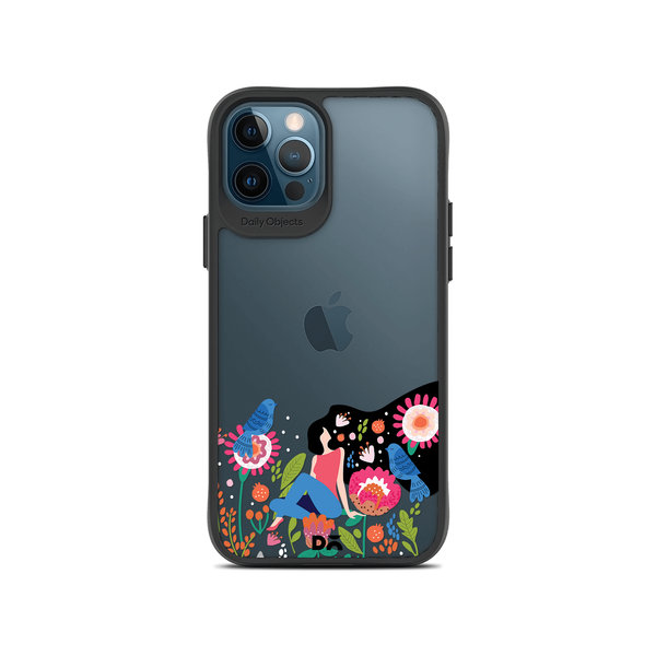 

DailyObjects Day Dreamer Black Hybrid Clear Case Cover For iPhone 12 Pro Max