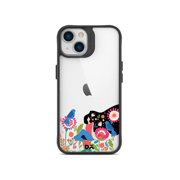

DailyObjects Day Dreamer Black Hybrid Clear Case Cover For iPhone 13 Mini