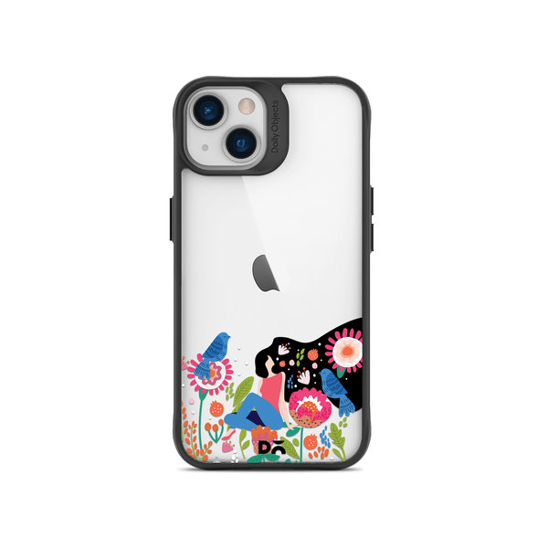 

DailyObjects Day Dreamer Black Hybrid Clear Case Cover For iPhone 14