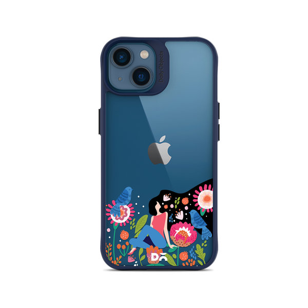 

DailyObjects Day Dreamer Blue Hybrid Clear Case Cover For iPhone 14 Plus