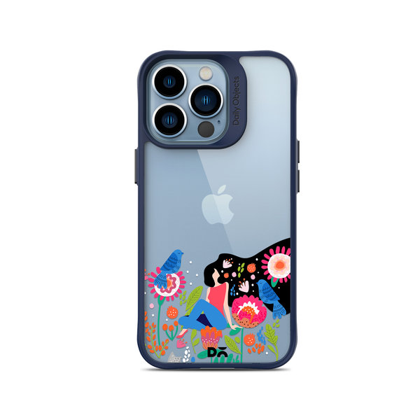 

DailyObjects Day Dreamer Blue Hybrid Clear Case Cover For iPhone 14 Pro