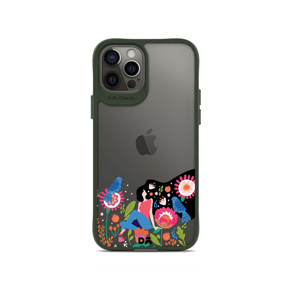 

DailyObjects Day Dreamer Green Hybrid Clear Case Cover For iPhone 12 Pro Max
