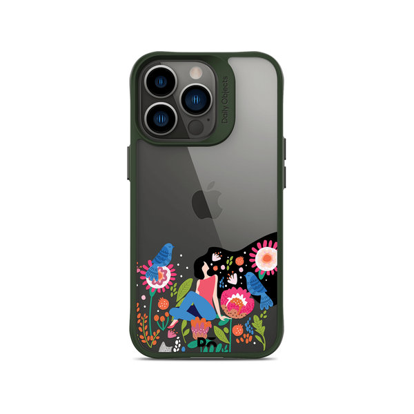 

DailyObjects Day Dreamer Green Hybrid Clear Case Cover For iPhone 13 Pro Max