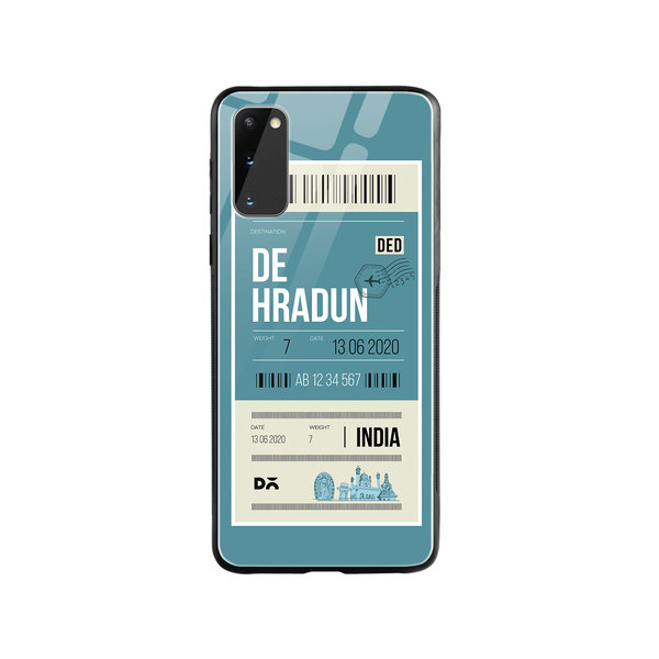 

DailyObjects Dehradun City Tag Glass Case Cover For Samsung Galaxy S20