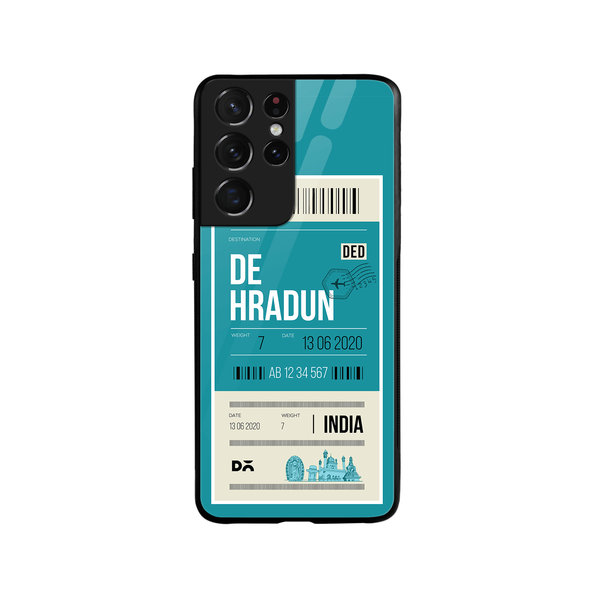 

DailyObjects Dehradun City Tag Glass Case Cover For Samsung Galaxy S21 Ultra