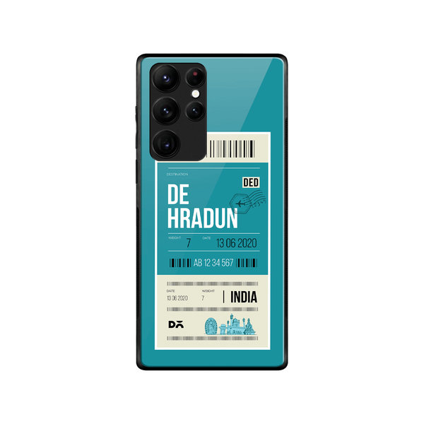 

DailyObjects Dehradun City Tag Glass Case Cover For Samsung Galaxy S22 Ultra