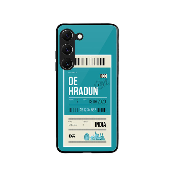 

DailyObjects Dehradun City Tag Glass Case Cover For Samsung Galaxy S23 Plus