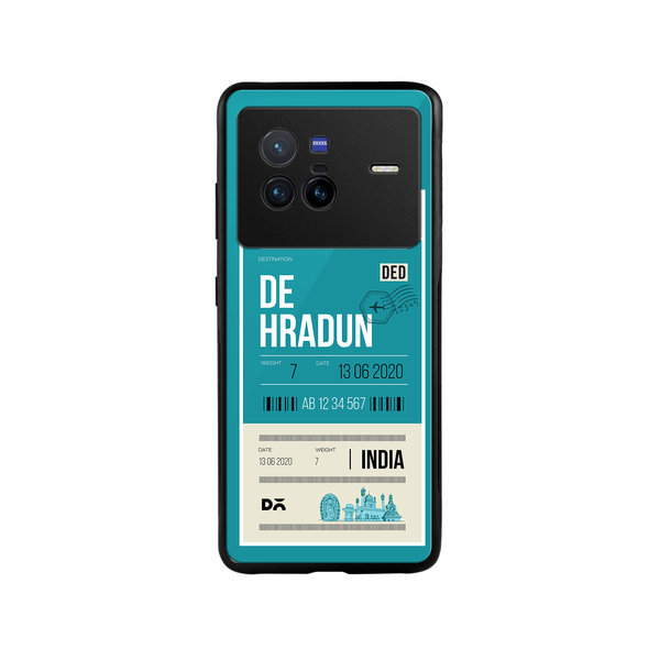

DailyObjects Dehradun City Tag Glass Case Cover For Vivo X80