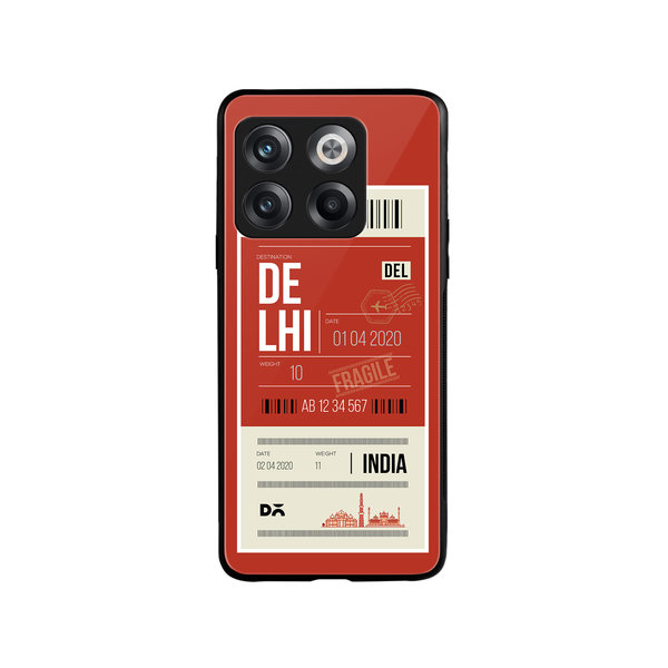 

DailyObjects Delhi City Tag Glass Case Cover For OnePlus 10T