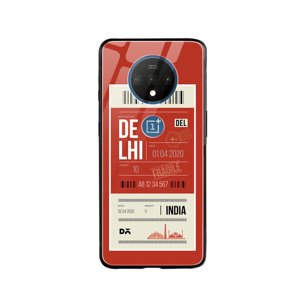 

DailyObjects Delhi City Tag Glass Case Cover For OnePlus 7T