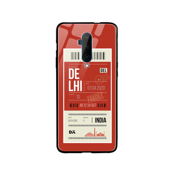 

DailyObjects Delhi City Tag Glass Case Cover For OnePlus 7T Pro