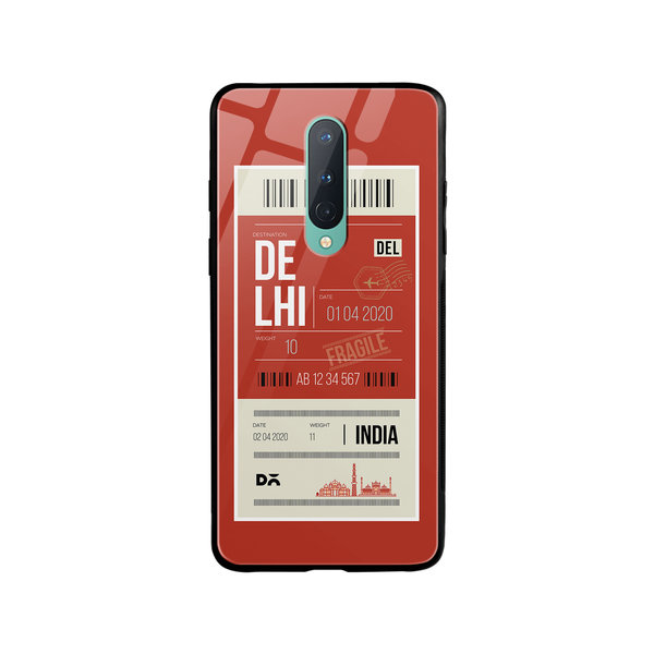 

DailyObjects Delhi City Tag Glass Case Cover For OnePlus 8