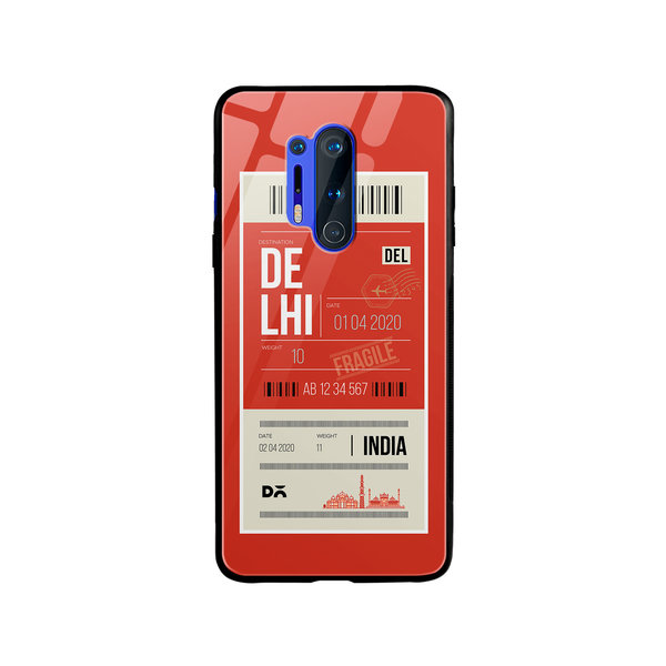 

DailyObjects Delhi City Tag Glass Case Cover For OnePlus 8 Pro