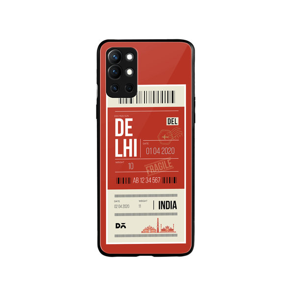 

DailyObjects Delhi City Tag Glass Case Cover For OnePlus 9R