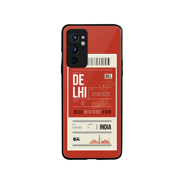 

DailyObjects Delhi City Tag Glass Case Cover For OnePlus 9RT