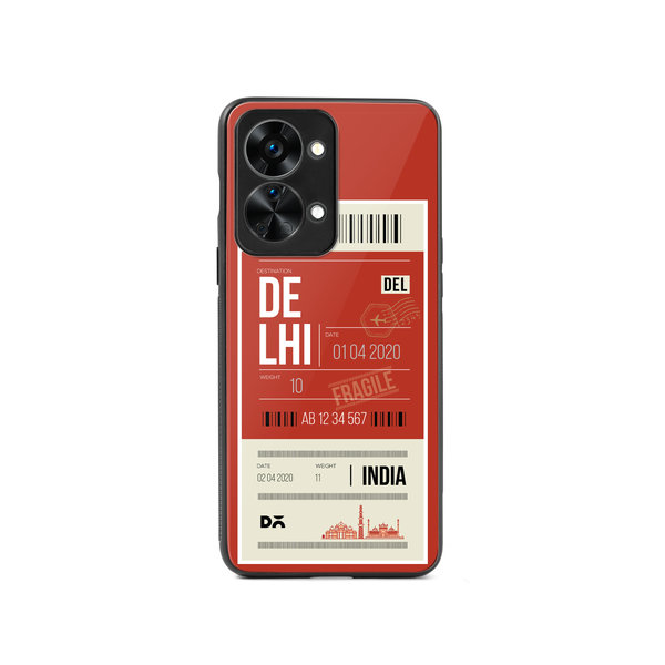 

DailyObjects Delhi City Tag Glass Case Cover For OnePlus Nord 2T