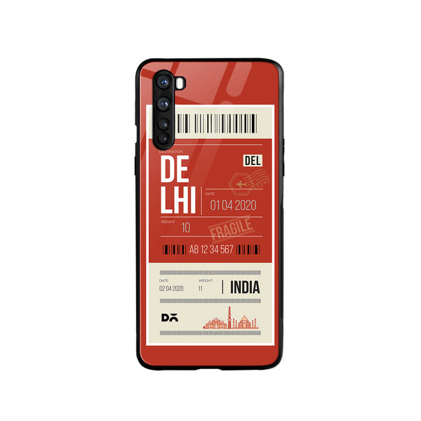 

DailyObjects Delhi City Tag Glass Case Cover For OnePlus Nord