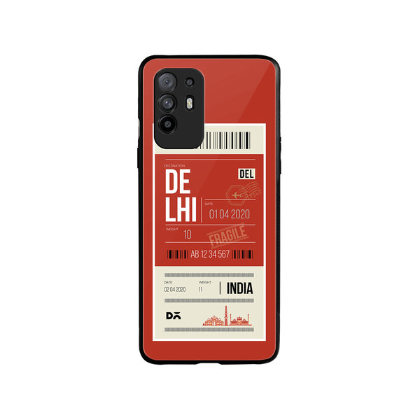 

DailyObjects Delhi City Tag Glass Case Cover For Oppo F19 Pro Plus