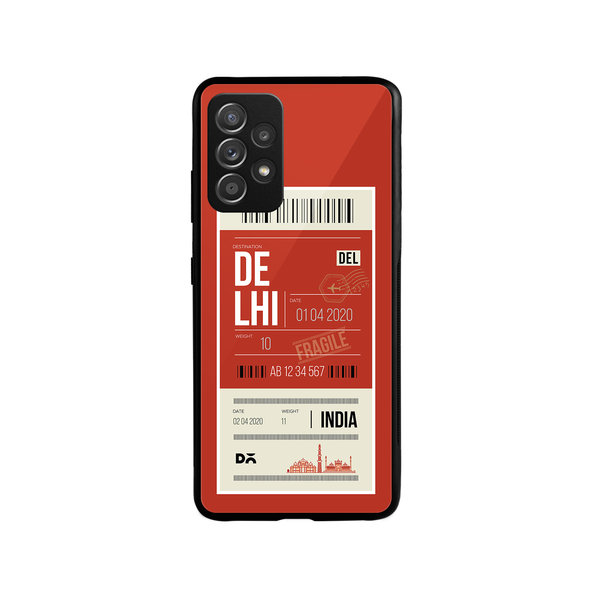 

DailyObjects Delhi City Tag Glass Case Cover For Samsung Galaxy A73