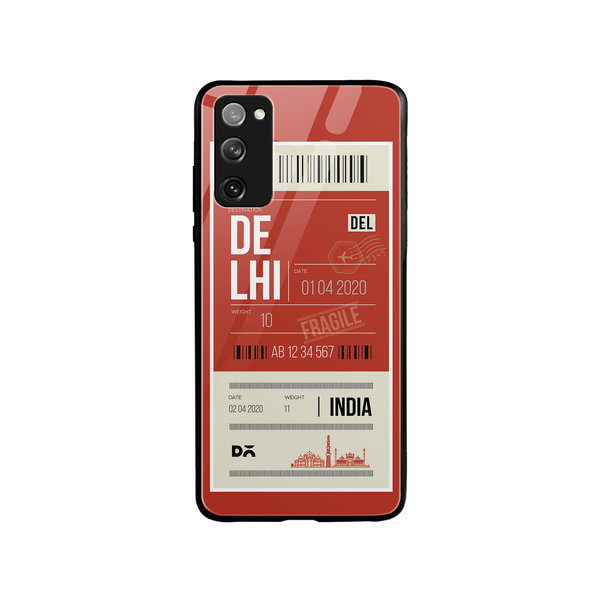 

DailyObjects Delhi City Tag Glass Case Cover For Samsung Galaxy S20 FE