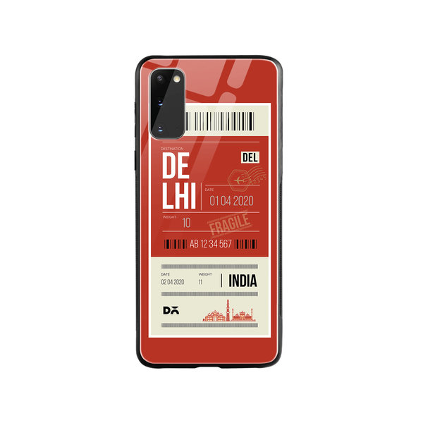 

DailyObjects Delhi City Tag Glass Case Cover For Samsung Galaxy S20