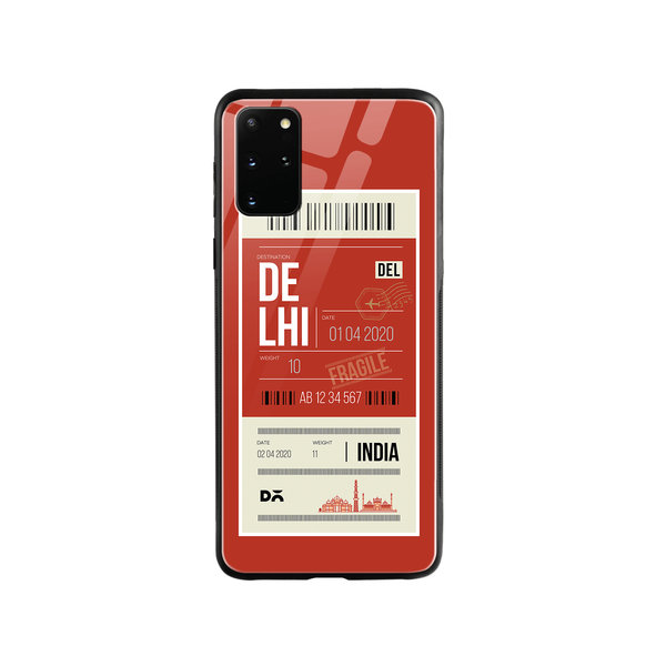 

DailyObjects Delhi City Tag Glass Case Cover For Samsung Galaxy S20 Plus