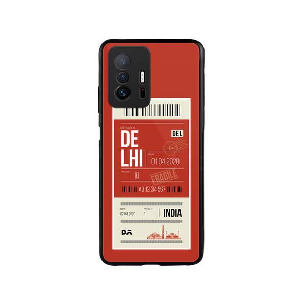 

DailyObjects Delhi City Tag Glass Case Cover For Xiaomi 11T