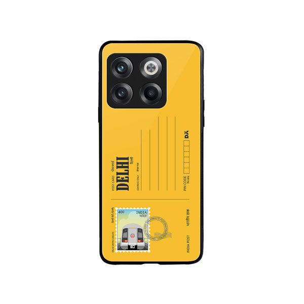 

DailyObjects Delhi Metro Postcard Glass Case Cover For OnePlus 10T