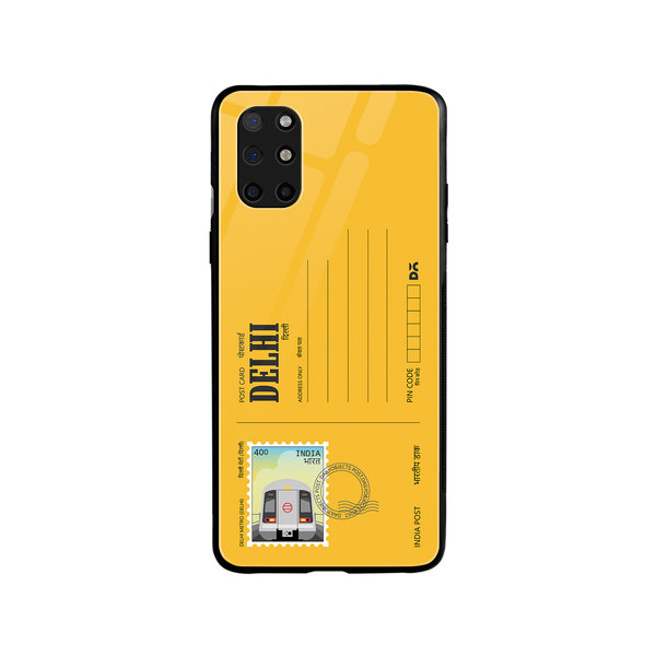 

DailyObjects Delhi Metro Postcard Glass Case Cover For OnePlus 8T