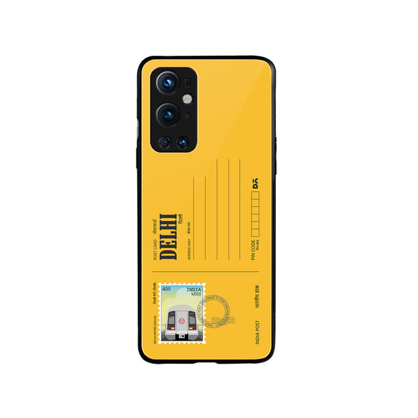 

DailyObjects Delhi Metro Postcard Glass Case Cover For OnePlus 9 Pro