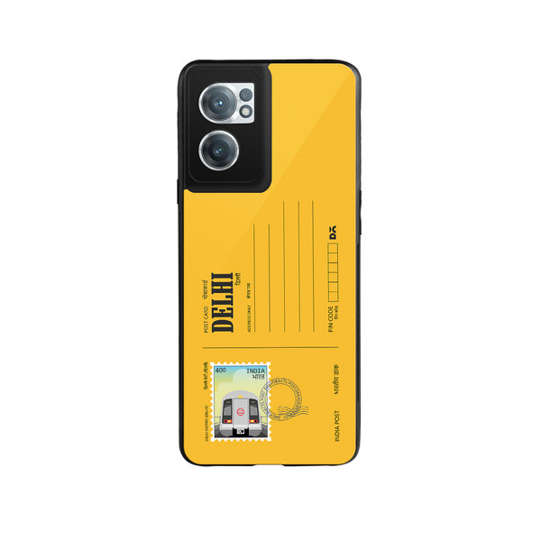 

DailyObjects Delhi Metro Postcard Glass Case Cover For OnePlus Nord CE 2