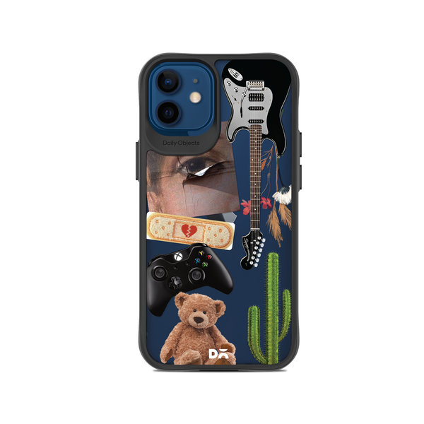 

DailyObjects Desert Drop Black Hybrid Clear Case Cover For iPhone 12