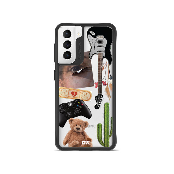 

DailyObjects Desert Drop Black Hybrid Clear Case Cover For Samsung Galaxy S22 Plus