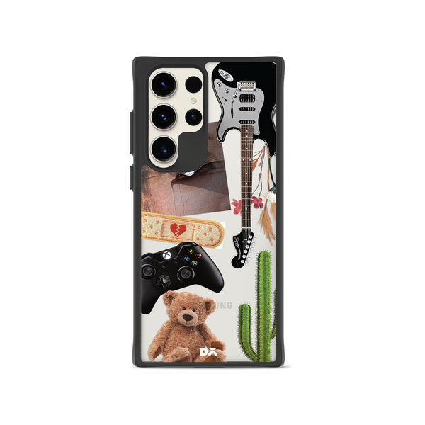 

DailyObjects Desert Drop Black Hybrid Clear Case Cover For Samsung Galaxy S23 Ultra