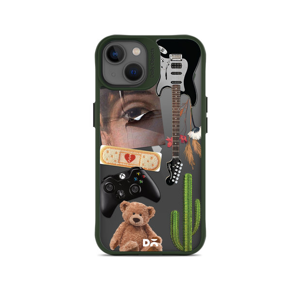 DailyObjects Desert Drop Green Hybrid Clear Case Cover For iPhone 13 Mini