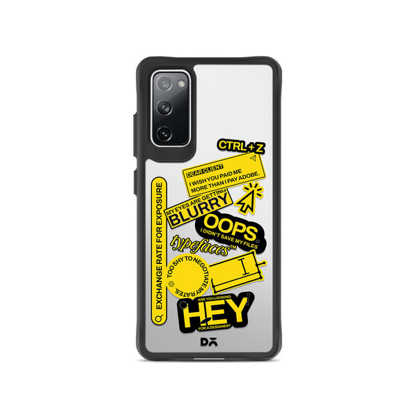 

DailyObjects Designer Life Black Hybrid Clear Case Cover For Samsung Galaxy S20 FE