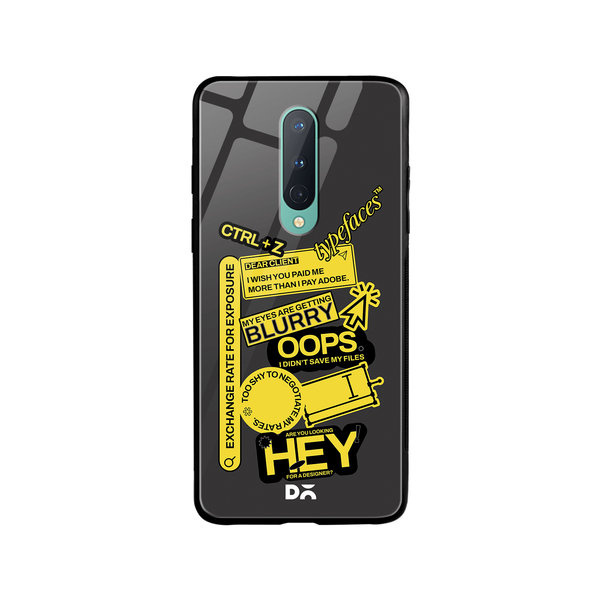 DailyObjects Designer Life Glass Case Cover For OnePlus 8