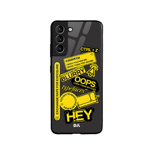 

DailyObjects Designer Life Glass Case Cover For Samsung Galaxy S21 FE