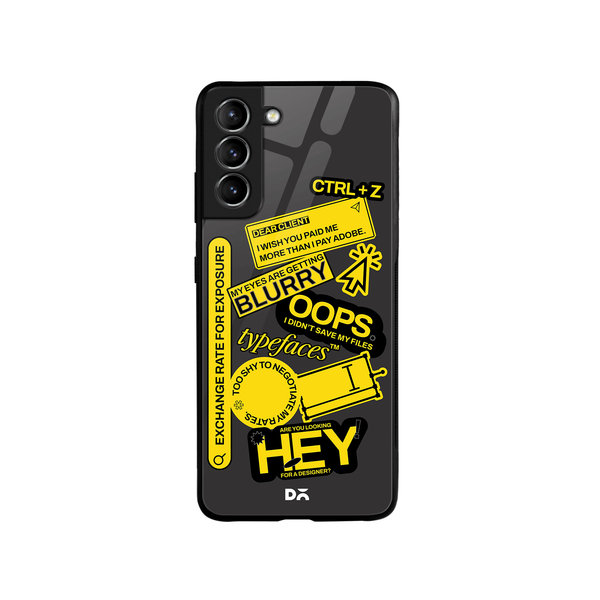 

DailyObjects Designer Life Glass Case Cover For Samsung Galaxy S21
