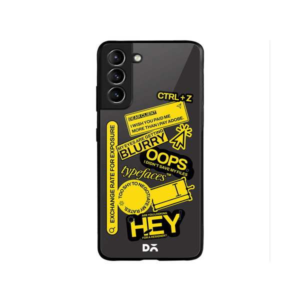 

DailyObjects Designer Life Glass Case Cover For Samsung Galaxy S22