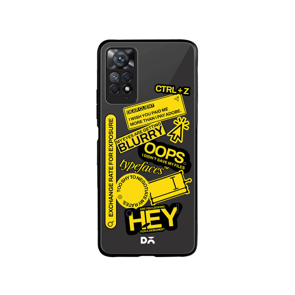 

DailyObjects Designer Life Glass Case Cover For Xiaomi Redmi Note 11 Pro