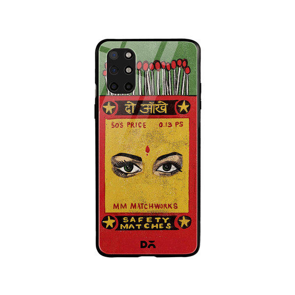 

DailyObjects Do Aakhein Matchbox Glass Case Cover For OnePlus 8T